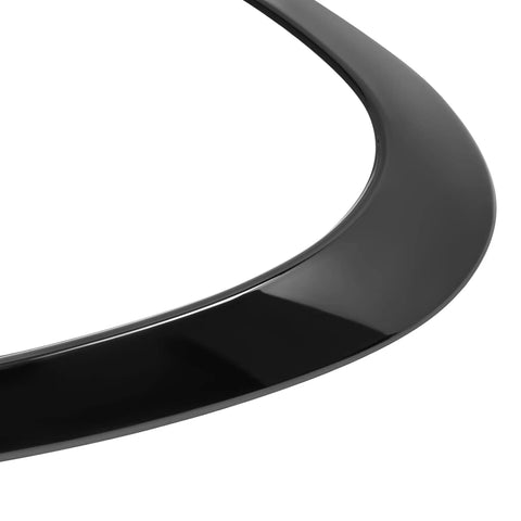 Close-up of gloss black Right Headlight Bezel for 2011 2016 Mini Cooper Countryman and 2013 2016 Paceman, Premium ABS Plastic
