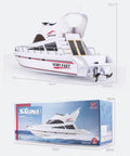 2.4G Remote Control High Speed RC Yacht With 20 Kmph Top Speed, Racing Boat Model for Hobbyists, includes 8.4V 2000mAh NiMH Battery