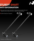 Front Sway Bar End Link Stabilizer For Toyota RAV4 2001 To 2005, Ford Escape 2005 To 2012, Mazda CX5 2013 To 2020, CX9 2016 To 2020, Mazda 6 2014 To 2020, Eclipse 2006 To 2012, Galant 2004 To 2012, Endeavor 2004 To 2008, Mercury Mariner black alloy steel
