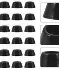 20Pcs Rubber Furniture Leveling Pads With Stainless Steel Screws Non Slip Vibration Absorbing Feet For Hardwood Floors