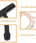 Close-up of Garage Door Pull Rope With Handle Replacement 39 Inch Long For Emergency Release, showing ergonomic black handle and rope details.