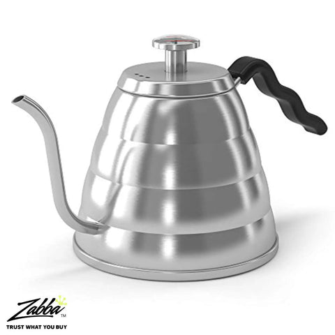 Gooseneck Kettle With Thermometer 34oz Stainless Steel Pour Over Coffee Maker And Tea Kettle With Precision Drip Spout