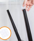 Applying Eight Pack Non Slip Silicone Furniture Feet Pads For Chair Legs And Home Furniture to chair leg, transparent pad in hand