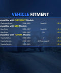 Vehicle fitment chart for Front CV Axle Shaft For Toyota Corolla 1993 To 2002 1.8L Celica ST 1990 To 1993 Manual Geo Prizm 1993 To 1997