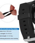 6 Pack Watch Band Keepers Silicone Retainer Rings For 16mm, 18mm, 20mm, 22mm, 24mm, 26mm Straps Replacement Fasteners For Smart Sport Watches