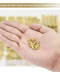All In One Pro Grade M2 Brass Standoffs Kit 320 Pc Set With Hex Spacers Screws Nuts For PCB Motherboard Builds in hand view