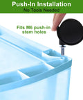 Hand installing 1.5 inch swivel furniture casters with M6 rod