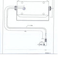 Technical drawing of External Speaker For Mobile Transceivers With Swivel Bracket 5 Watt Output 1.8M Cable 3.5mm Mono Plug