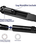 8 Piece Spline Lug Nut Master Key Set showing a close-up of Cr-Mo steel tool for locking wheel nut removal with design details.