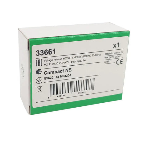 Box of Beefy Shunt Trip Circuit Breaker Accessory For M P R 120VAC Voltage Release Heavy Duty Spare Part Compatible With MasterPact NT NW And ComPacT NS630b Through NS3200 New Generation.