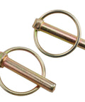 Beefy Four Pack 45mm Heavy Duty Linch Pin Locking Pin Kit M8 5 Sixteenth Inch for farm tractors, trailers, and heavy machinery use