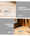Get This Awesome 2pcs Stainless Steel Faucet Screw Extractor Kit For Easy Removal Of Stripped Bolts And Broken Pipe Threads With Perfect Accuracy And No Hassle At All stainless steel extractor set with hex key on wood surface