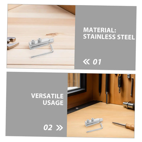 Get This Awesome 2pcs Stainless Steel Faucet Screw Extractor Kit For Easy Removal Of Stripped Bolts And Broken Pipe Threads With Perfect Accuracy And No Hassle At All stainless steel extractor set with hex key on wood surface