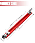 Pro Grade Circular Saw Guide Rail For 12 Inch Saw Base, Aluminum Alloy Adjustable Cutting Machine Base dimensions illustration
