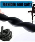 Flexible black high temperature pipe insulation foam tubing for steam and water lines, demonstrating softness.
