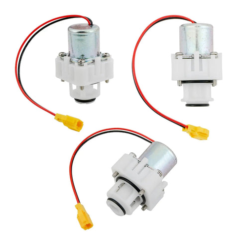 Three Toilet Flush Valve Solenoid Assemblies with yellow plugs for Infrared Sensor Flusher Compatible With Toto Diaphragm Sensor Repair Kit.
