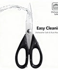 Heavy Duty Kitchen Shears 8.7 Inch Multi Use Scissors, Rust Resistant Stainless Steel, Dishwasher Safe, Ergonomic Soft Grip Handles, Great For Vegetables, Meat, Herbs, Packaging And Everyday Home Kitchen Tasks.