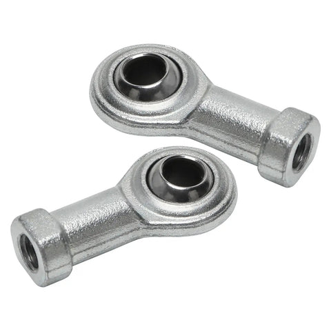 Heavy Duty M8 X 1.25 Rod End Bearing Kit With 8mm Bore Spherical Joint For Atv Quad Go Kart Buggy And Golf Cart Steering Linkage And Slick Steering Action, steel bearings close-up.