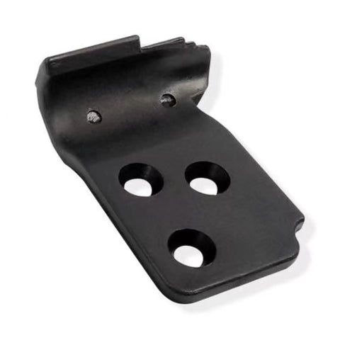 Nylon Tire Changer Insert Kit For Duck Head Mounts Rim Edge Guard single black insert with bolt holes angled view