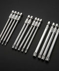 11 Piece Magnetic Tamper Proof Torx Bit Set T6 To T40 With One Quarter Inch Hex Shank S2 Steel Heat Treated Bits 4 Inches Long