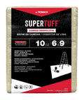 Packaging of Heavy Duty 10 Ounce Canvas Drop Cloth 6 Feet By 9 Feet Tan 54 Sq Ft Contractor Grade Washable Reusable for projects
