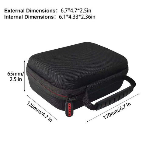 Rock Solid Eva Hard Case With Custom Foam Liner For Cameras And Drones Shockproof Rigid Protector 6.7x4.7x2.5 Inches black case with zipper