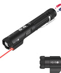 Go To 1200 Lumen Dual Beam LED Flashlight With White And Red Light, Zoomable, USB C Quick Charge, Magnetic Hands Free Work Light