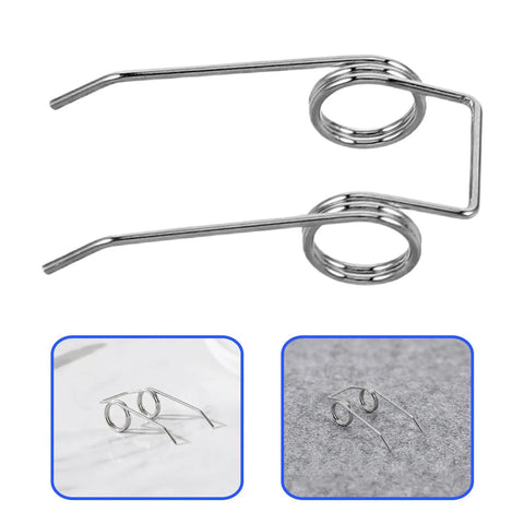 Premium Stainless Steel Kettle Lid Repair Kit With Double Torsion Springs For Secure Lids That Never Stick Or Slip Off Your Water Boiler, silver springs