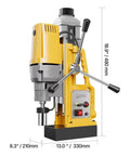 Heavy Duty Magnetic Drill Press Featuring Beefy 1400W Copper Motor And Rock Solid 2922 Lbs Base for precise metal boring.