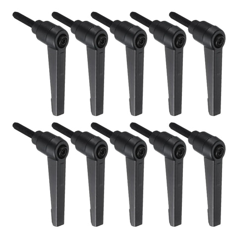 10 Pieces Adjustable Lever Handles M5 20mm Metric Male Thread Level Clamping Hand Stud Knobs Rotating Screw Handles With Locking