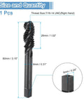 Premium M2 HSS Spiral Flute Thread Tap Built For 7/16-14 Unc Machinery, showing dimensions and details for precision tapping.