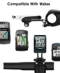 Out Front Extended Bike Computer Mount For Wahoo Elemnt Mini Bolt Roam GPS With Adjustable Angle, CNC Aluminum Alloy Stand