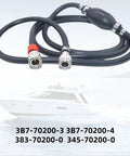 Durable 7.75 Ft Fuel Line Hose Assembly With Primer Bulb For Tohatsu And Nissan Outboard Motors, 5 By 16 Inch And 8mm Connectors