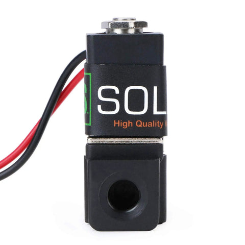 Heavy Duty 1/4 Inch Electric Solenoid Valve 110V AC For Air And Water Lines, Normally Closed, Rock Solid Nylon Body, NBR Seals