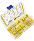 275VAC X2 MKP Safety Capacitor Kit 10 Value Pack With 50 Pieces In Yellow Plastic Case, 10mm Pitch, Polypropylene Film Capacitors