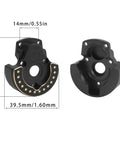 F10 Portal Axle Brass Weights And Front And Rear Portal Covers For Vanquish VRD VS4-10 Phoenix, black-coated with measurements