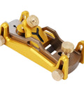 Heavy Duty Low Angle Hand Plane With Solid Aluminum Body For Butter Smooth Planing And Razor Crisp Chamfering Adjustable Cutting Angles showing detailed aluminum construction and adjustable knobs.