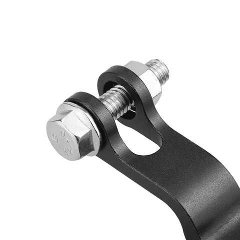 Heavy Duty Rust Resistant 304 Stainless Steel Flanged Hex Bolts With Integrated Flange 5/16 18 Thread 3/4 Length Grip Tight Fastener Pack Of 20 close-up view of hex bolts attached to a mounting bracket.