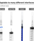 Image showcasing Prime Condition 100 Pack 27 Gauge Half Inch Syringe Needles with Luer Lock and Slip tips for versatile use.