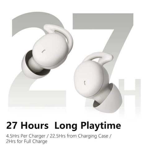 Get The Most Comfortable Wireless Sleep Earbuds That Are Super Small And Light With Ultra Soft Silicone 27 hours playtime