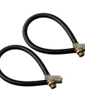 Heavy Duty Tire Inflator Hose for Quick Car Pump Up Without Taking Off Wheels, pack of two, 76 inches long, rubber metal build.