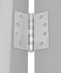 Goldenwarm Satin Nickel 4 Inch Ball Bearing Door Hinges 3 Pack for Exterior and Interior Doors Square Corner Heavy Duty 304 Stainless Steel