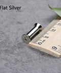 Ten Pack Knife Handle Bolts Rivets M4 Screws Nuts Kit For Knife Making Durable 416 Steel And Brass Fasteners on wood ruler