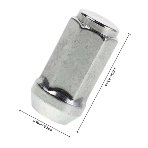 Sleek Chrome Plated Steel Lug Nuts And Wheel Installer Kit For Rv And Truck, Easy Install Replacement Covers That Look Fresh And Add Major Style To Your Ride Without Breaking The Bank. chrome steel lug nut cap, 1.77 in x 0.90 in