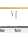 Merced 6-5/16 Inch Center To Center Champagne Bronze Cabinet Pull with included mounting screws