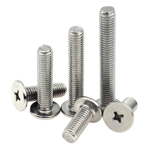 Pro Grade Ultra Thin 304 Stainless Steel Cross Head Bolts Set With M1.4 M1.6 M2 M2.5 M3 M4 M5 M6 M8 Sizes Low Profile Flat Head Wood Screws For DIY Projects 5 10 20 Pack 3mm And M3 Options