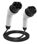 Heavy Duty Type 2 Ev Charger Cable 32 Amp 3 Phase 22 Kw Fast Charging Cord 5 Meter Length with dual connectors and flexible cord.