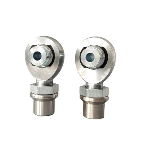 Heavy Duty Xmr16 Male Rose Joint With 1 Inch Bore And 1 25 Inch Thread for smooth oscillating linkage systems, showcasing two joints.