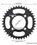 Sprocket dimensions for 48V 750W Brushless DC Motor Kit For DIY Tricycle Conversion, showing measurements.