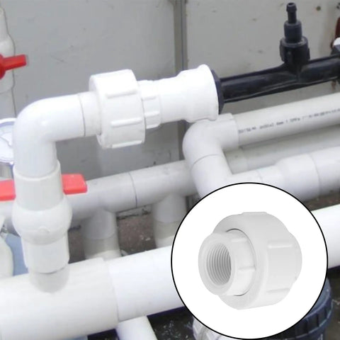 Six Pack Three Quarter Inch Female Threaded PVC Union Couplings F X F For Sprinkler Irrigation And Plumbing With FNPT Threads Schedule 40 EPDM O Ring